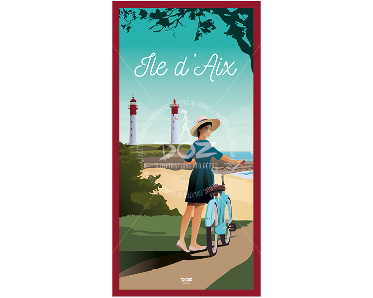 Carte Postale - Ile d'Aix - les phares