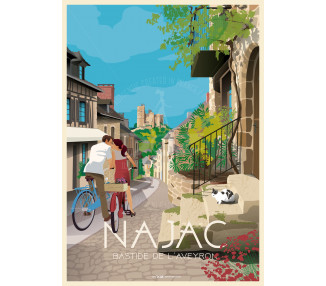 Affiche DOZ Najac Bastide