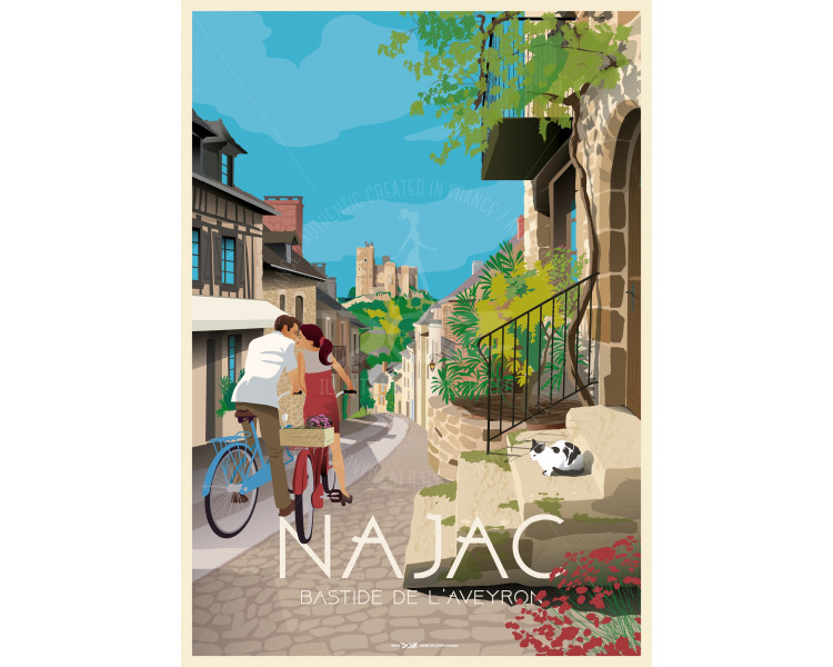 Affiche DOZ Najac Bastide