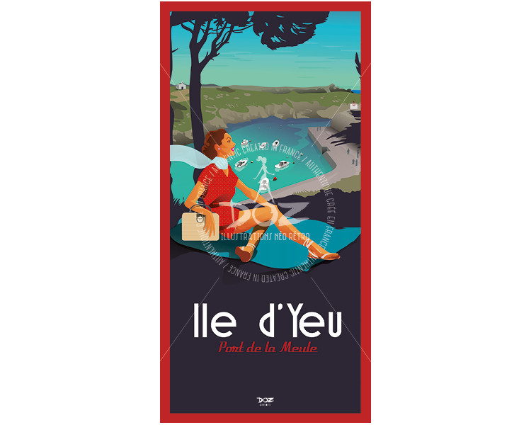 Carte postale - Ile d'Yeu - Port de la meule