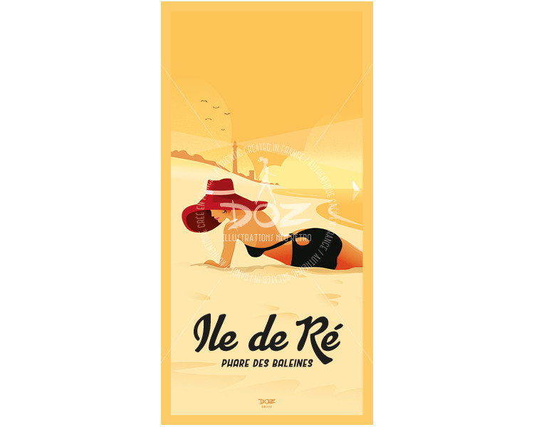 Postcard - Ile de Ré - The Lighthouse