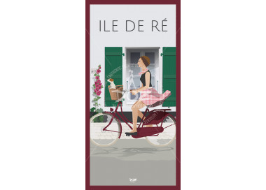 Carte Postale - Ile de Ré - Vélo