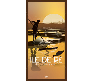 Carte Postale - Ile de Ré - Les Marais Salants