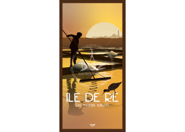 Carte Postale - Ile de Ré - Les Marais Salants