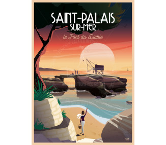 Poster DOZ Saint-Palais-sur-Mer The Devil's Bridge
