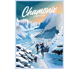 Affiche DOZ Chamonix la Mer de Glace