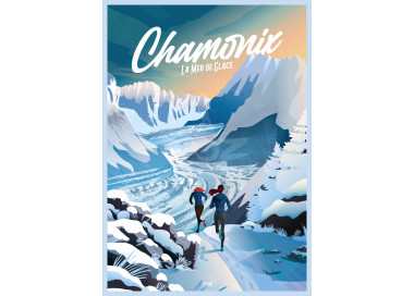 Affiche DOZ Chamonix la Mer de Glace