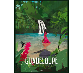 Affiche DOZ La Guadeloupe - la Forêt Tropicale