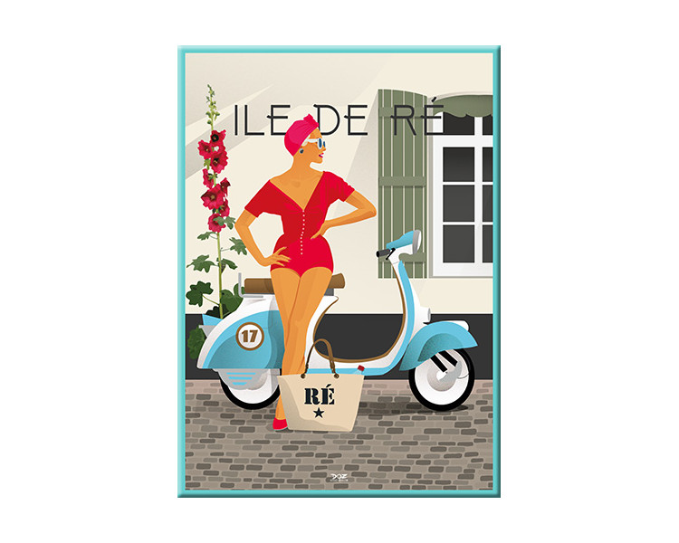 Magnet Ile de Ré - Scooter Magnet Ile de Ré - Scooter