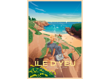 Doz Poster - Ile d'Yeu - Soux Beach