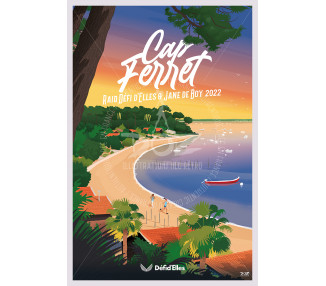 Affiche DOZ - Cap Ferret - La pointe aux chevaux