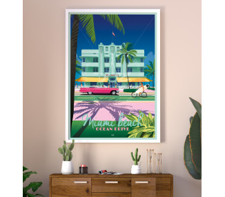 Poster DOZ Miami Beach - Ocean Drive