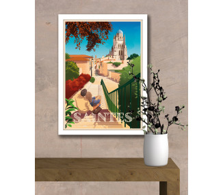 Affiche DOZ - Saintes - Cathédrale