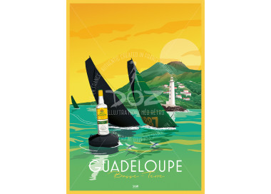 Affiche DOZ La Guadeloupe - La Route du Rhum - Basse Terre