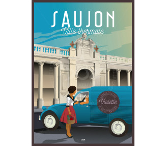 Affiche DOZ Saujon - Ville thermale 2CV