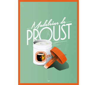 Affiche colle amande vintage