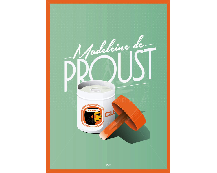 DOZ Poster colle amande vintage