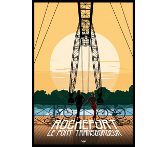Affiche DOZ Rochefort-sur-mer - Le pont Transbordeur