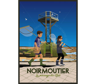 Affiche DOZ Ile de Noirmoutier - Le passage du Gois