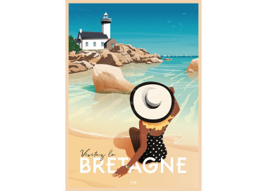 Poster DOZ Bretagne Phare Saint-Mathieu