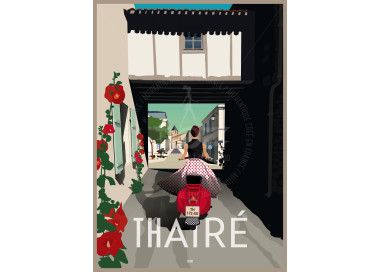 Affiche Thairé - Le Baloir et le scooter