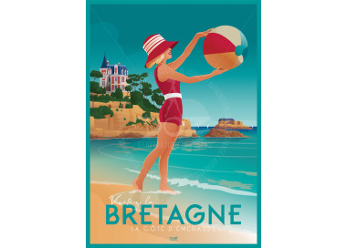 Poster DOZ Brittany - The Emerald Coast