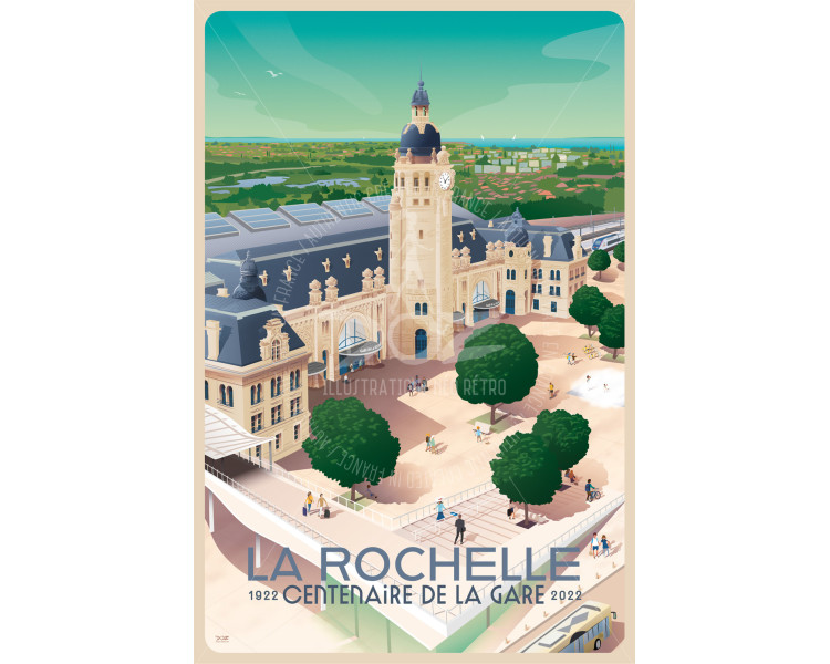 Poster DOZ La Rochelle - Centenary of the Station 1922-2022 Poster DOZ La Rochelle - Centenary of the Station 1922-2022