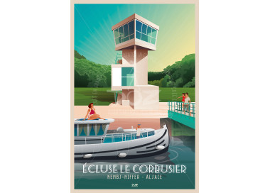 Poster DOZ Lock Le Corbusier by Kembs-Niffer