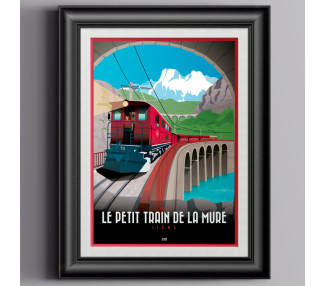Affiche DOZ le Petit Train de la Mure Isère Alpes