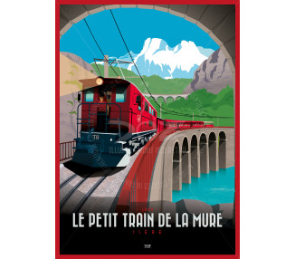 Affiche DOZ le Petit Train de la Mure Isère Alpes