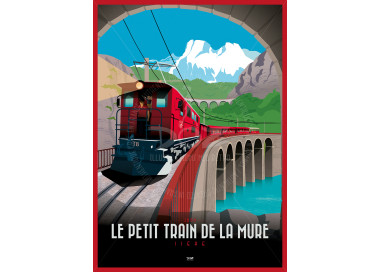 Affiche DOZ le Petit Train de la Mure Isère Alpes