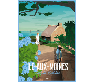 Poster DOZ Ile aux Moines Brittany