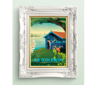 Affiche DOZ - Ile d'Oléron - La route des huîtres