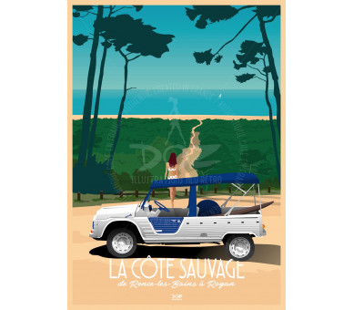 Affiche DOZ La Côte Sauvage - Charente-Maritime