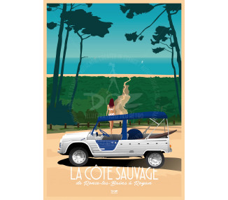 Affiche DOZ La Côte Sauvage - Charente-Maritime