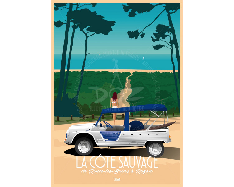 Poster DOZ La Côte Sauvage - Charente-Maritime Poster DOZ La Côte Sauvage - Charente-Maritime
