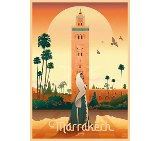 Affiche DOZ - MAROC - La Koutoubia
