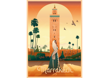 Affiche DOZ - MAROC - La Koutoubia