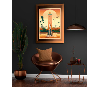 Affiche DOZ - MAROC - La Koutoubia