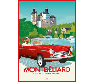 Affiche DOZ Montbéliard - Peugeot