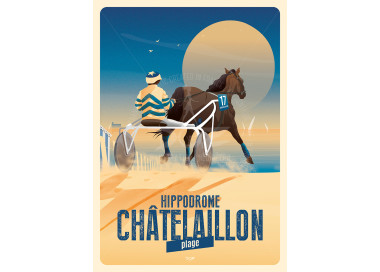 Affiche DOZ Châtelaillon-Plage Hippodrome plage