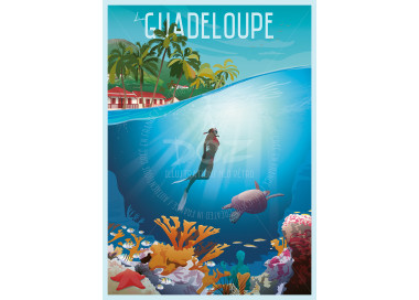 Affiche DOZ Guadeloupe - La plongée