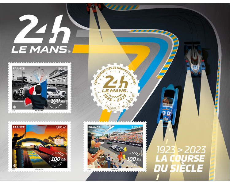 DOZ - Création des Timbres La Poste, 100 ans des 24 heures du Mans DOZ - Création des Timbres La Poste, 100 ans des 24 heures du Mans