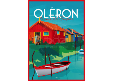 Poster DOZ Ile d'Oléron - Les cabanes de la Baudissière