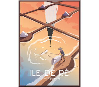 Magnet Ile de Ré - Marais salants ambrés