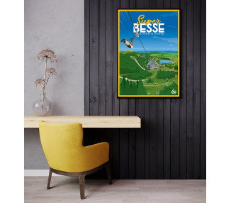 DOZ affiches vintage : Super Besse Auvergne tyrolienne
