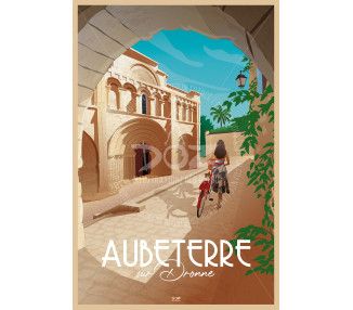 Affiche DOZ - Aubeterre-sur-Dronne - l'église
