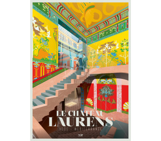 Affiche DOZ - Agde - Le Château Laurens - intérieur