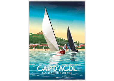 Poster DOZ Cap d'Agde - Sailing race