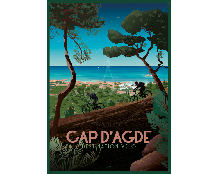 Affiche DOZ Cap d’Agde - VTT sportif Affiche DOZ Cap d’Agde - VTT sportif